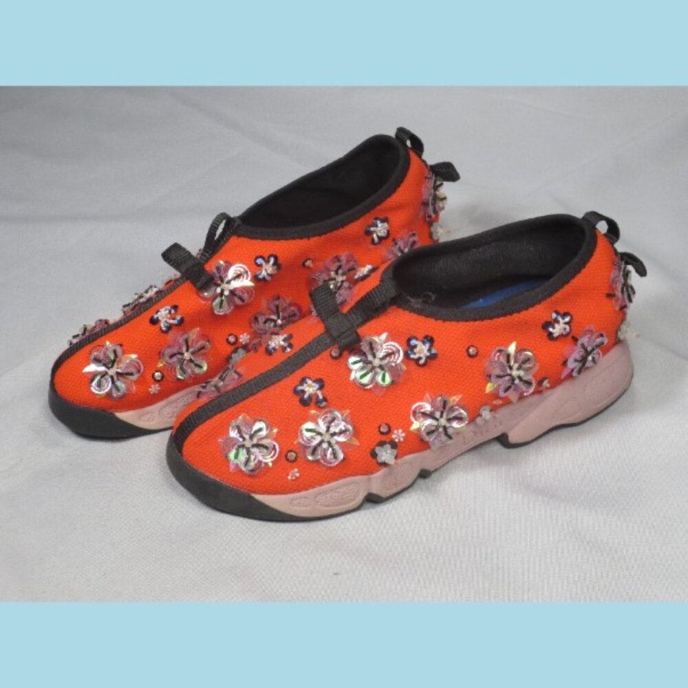 Dior Embellished Mesh Fusion Sneakers Womens 36 - Picture 1 of 13